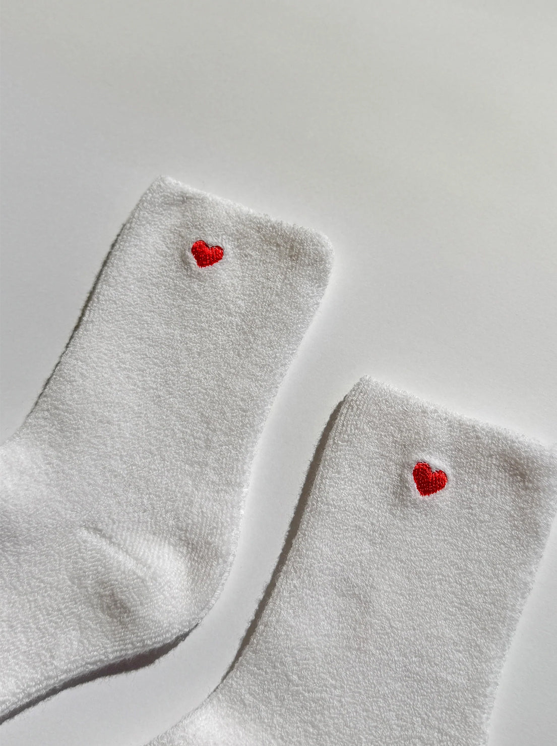 Le Bon Shoppe - Embroidered Cloud Socks - White + Heart