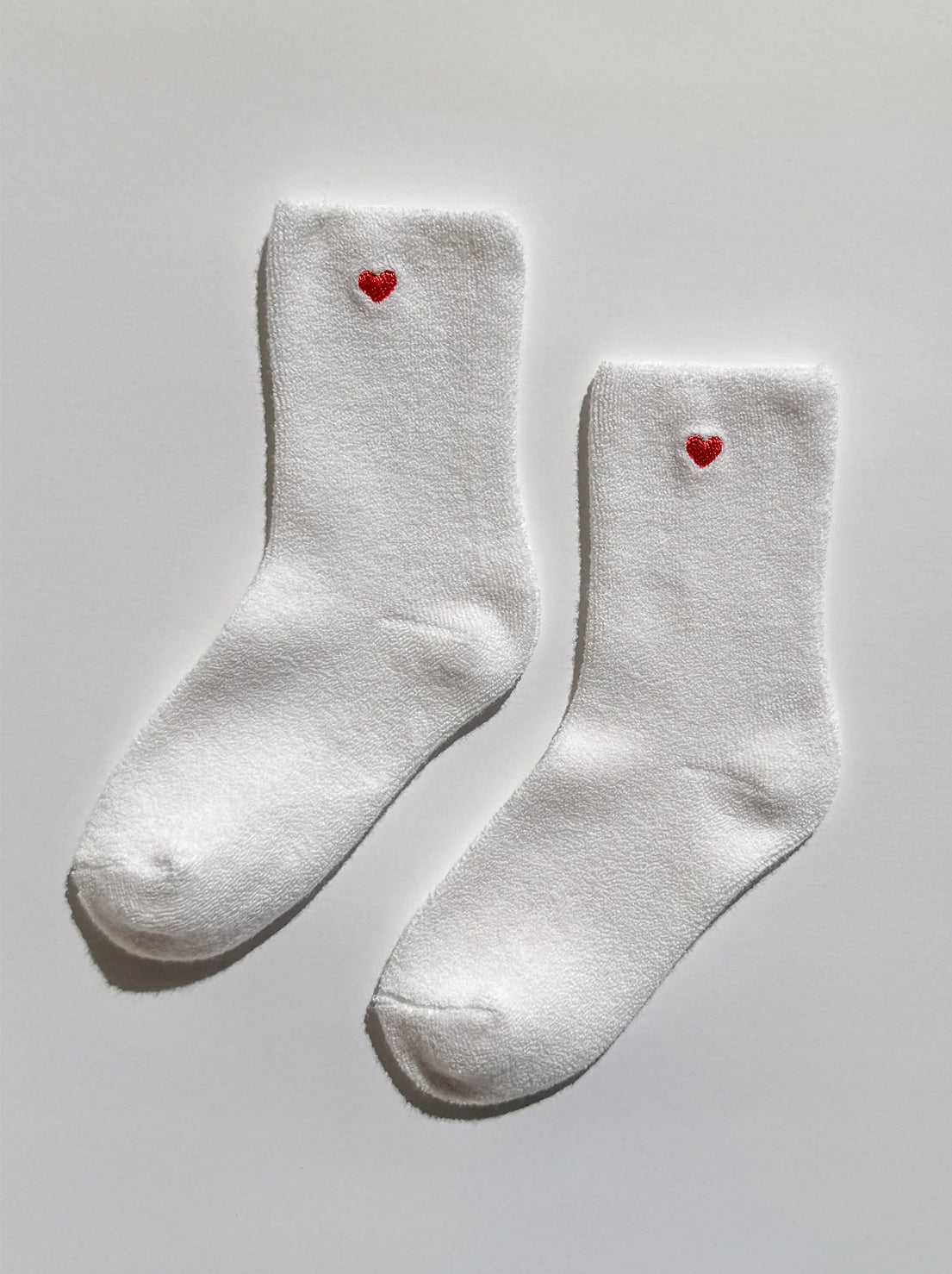 Le Bon Shoppe - Embroidered Cloud Socks - White + Heart