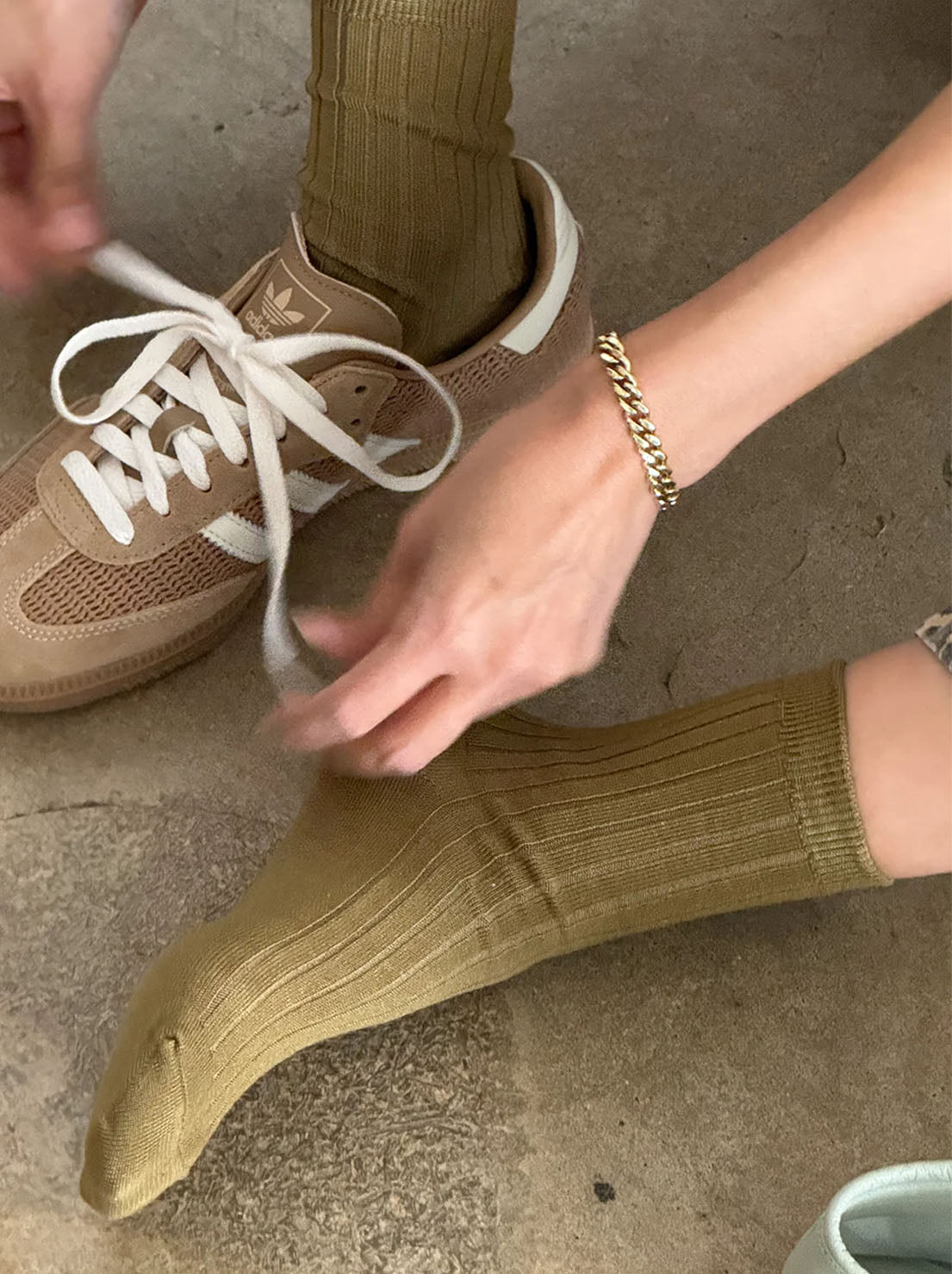 Le Bon Shoppe - Her Socks - MCC Rib - Pesto