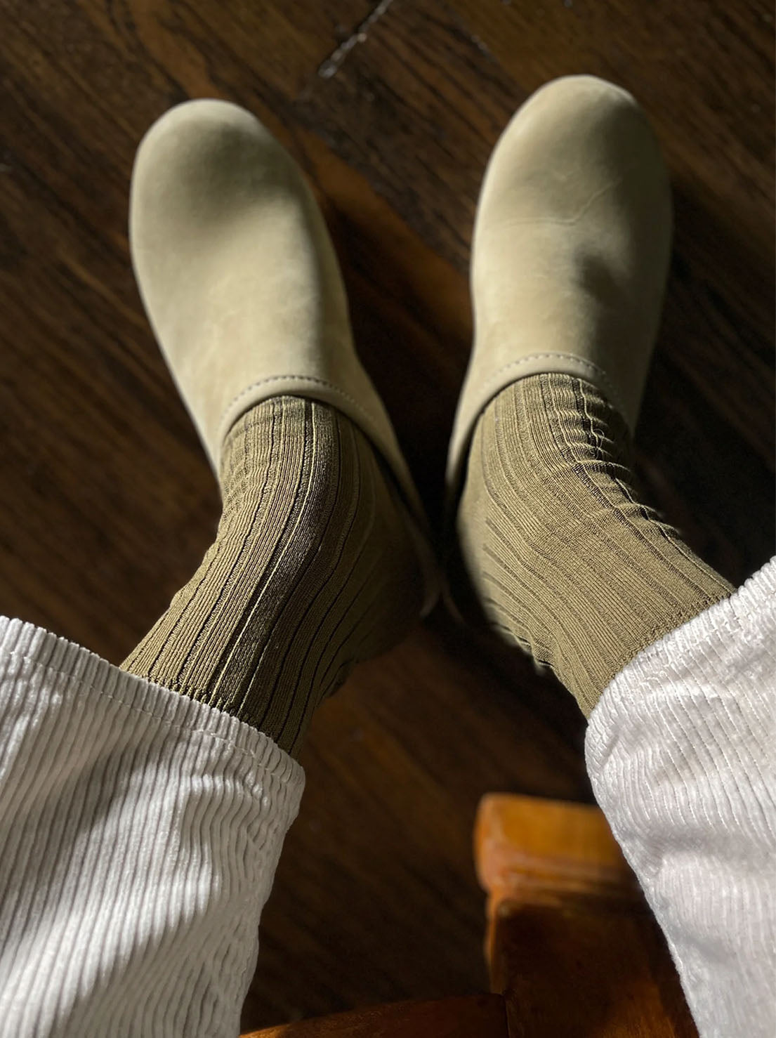 Le Bon Shoppe - Her Socks - MCC Rib - Pesto