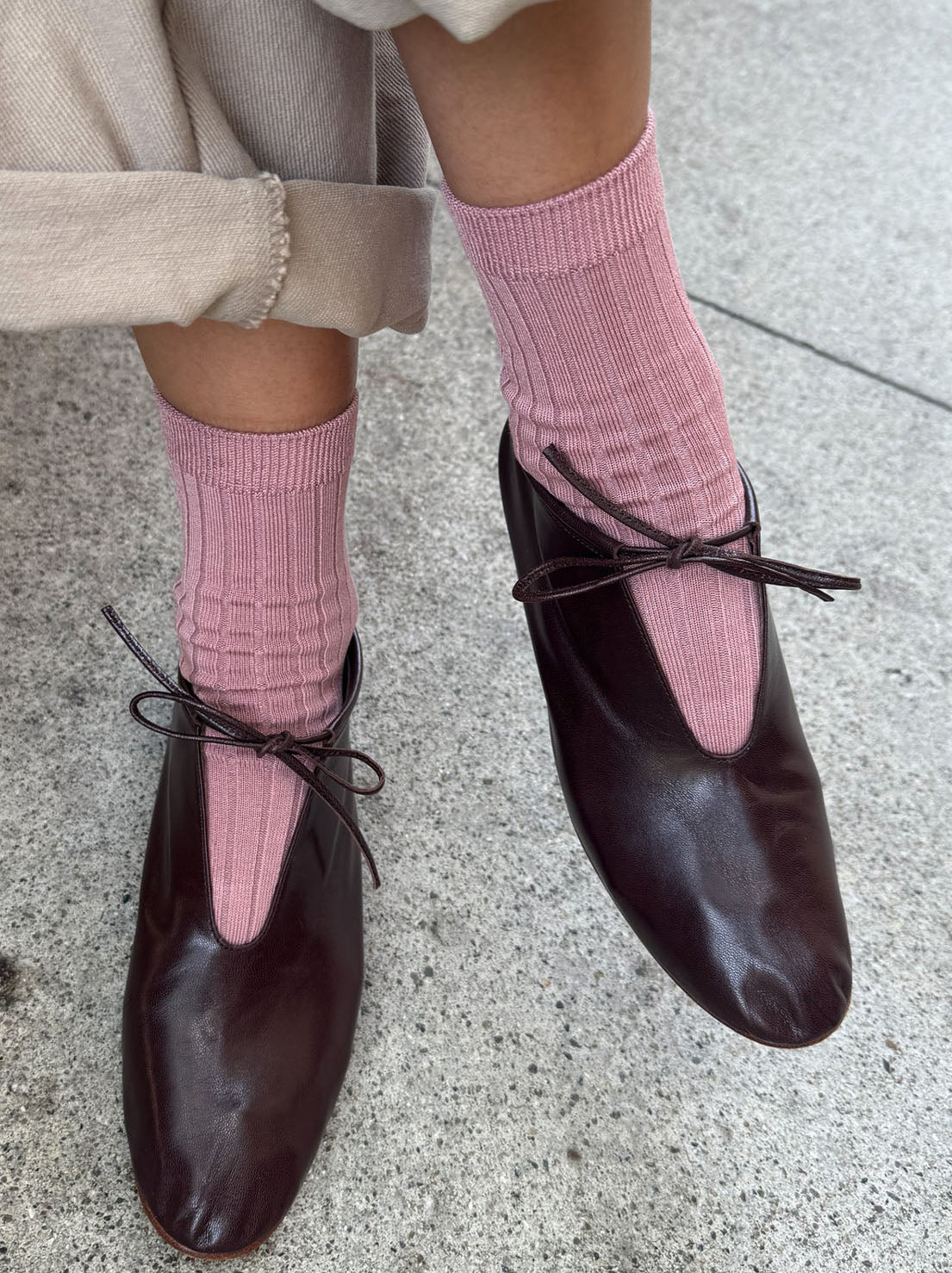 Le Bon Shoppe - Her Socks - MC Cotton - Desert Rose