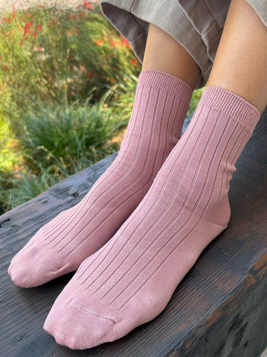 Le Bon Shoppe - Her Socks - MC Cotton - Desert Rose