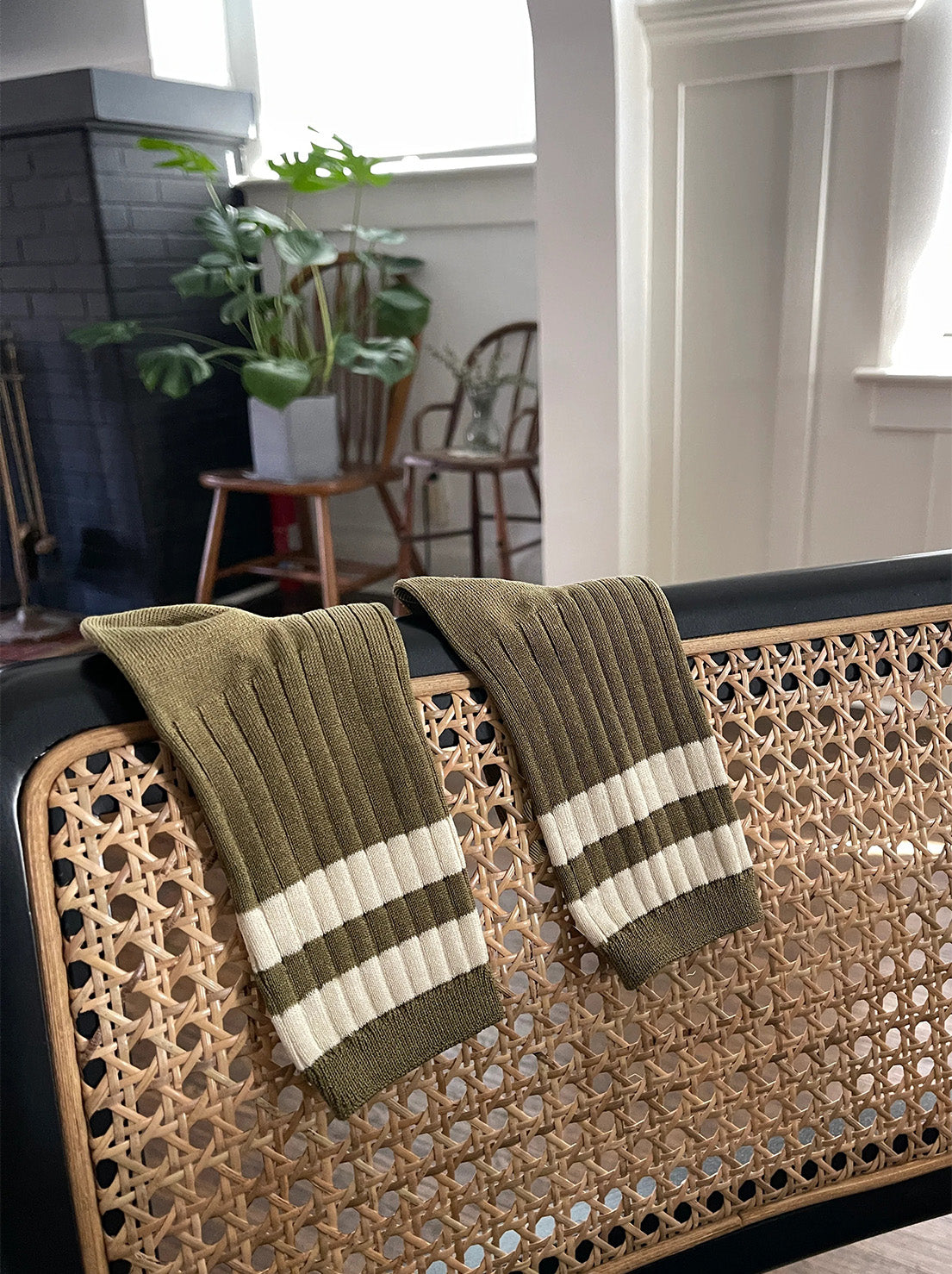 Le Bon Shoppe - Her Socks - Varsity - Fern