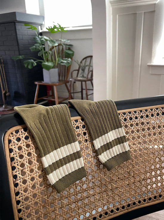 Le Bon Shoppe - Her Socks - Varsity - Fern