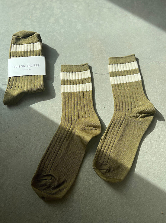 Le Bon Shoppe - Her Socks - Varsity - Fern