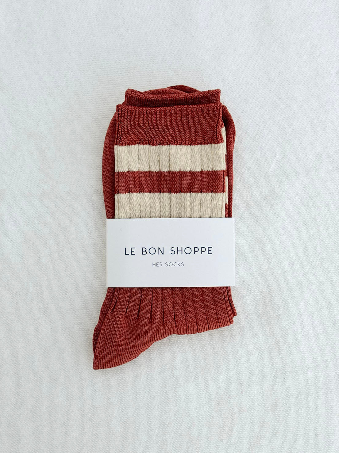 Le Bon Shoppe - Her Socks - Varsity - Tandoori