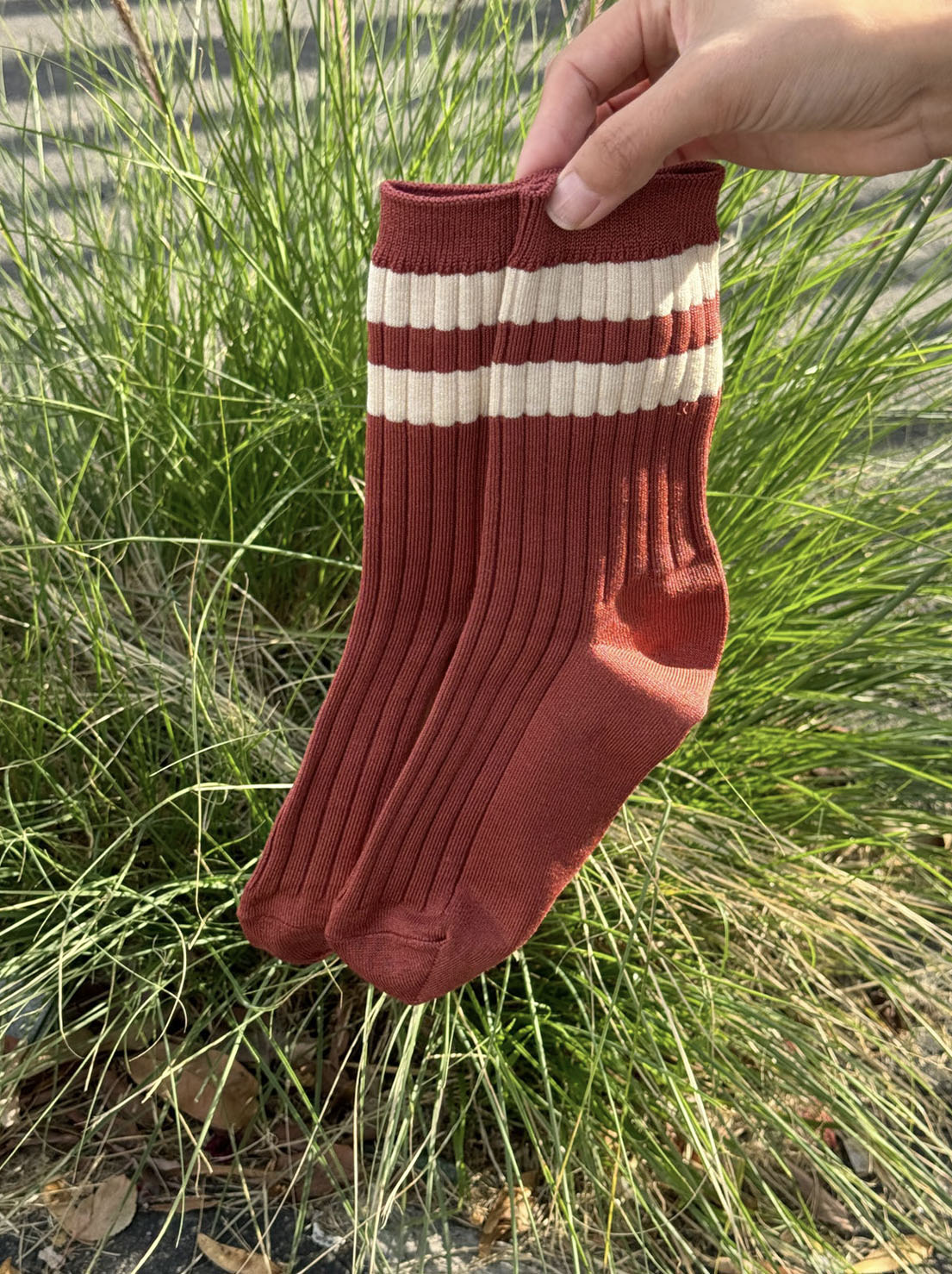 Le Bon Shoppe - Her Socks - Varsity - Tandoori