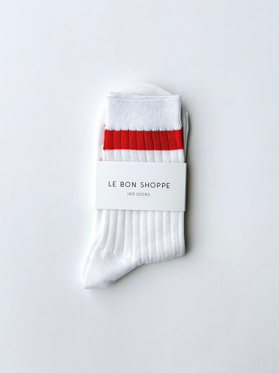 Le Bon Shoppe - Her Socks - Varsity - White Coral