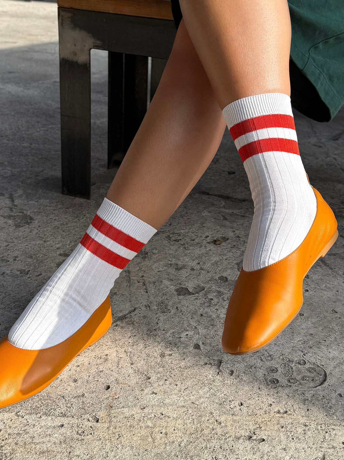 Le Bon Shoppe - Her Socks - Varsity - White Coral