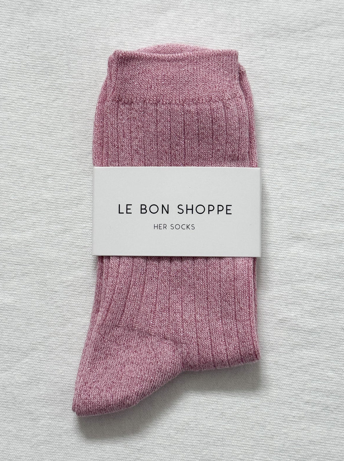 Le Bon Shoppe - Her Socks - Glitter - Sparkling Rose