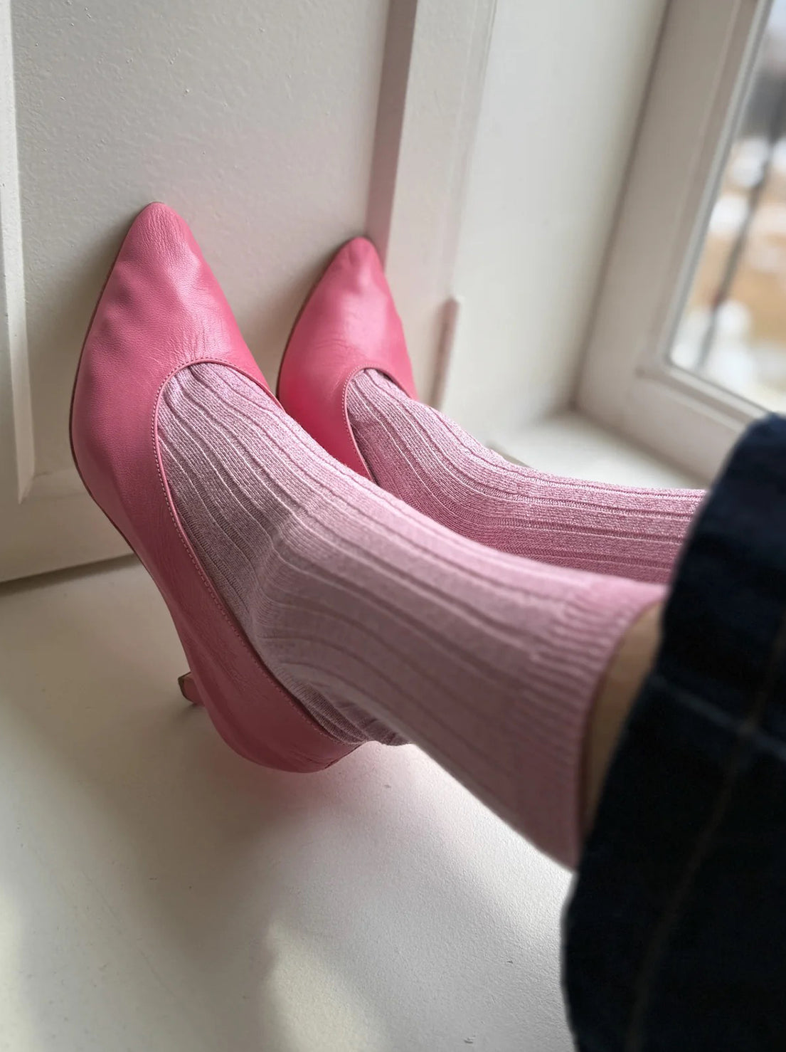 Le Bon Shoppe - Her Socks - Glitter - Sparkling Rose