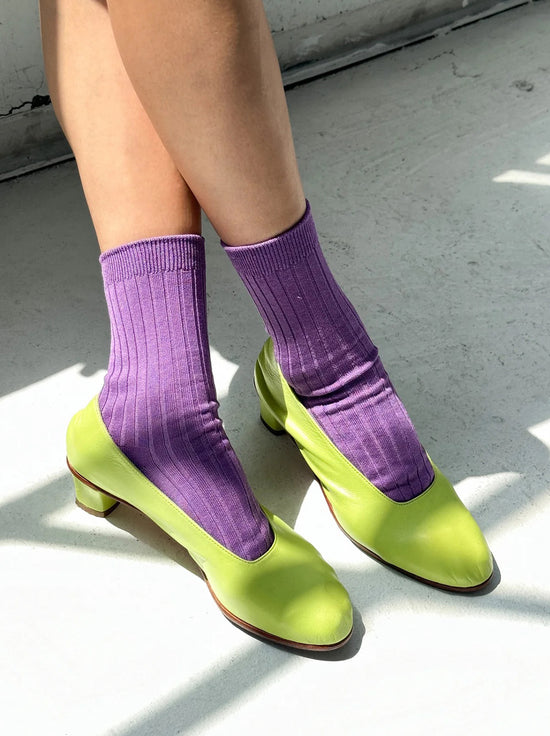 Le Bon Shoppe - Her Socks - MCC Rib - Violet