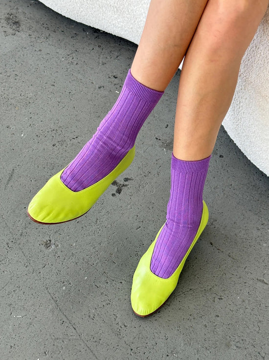 Le Bon Shoppe - Her Socks - MCC Rib - Violet