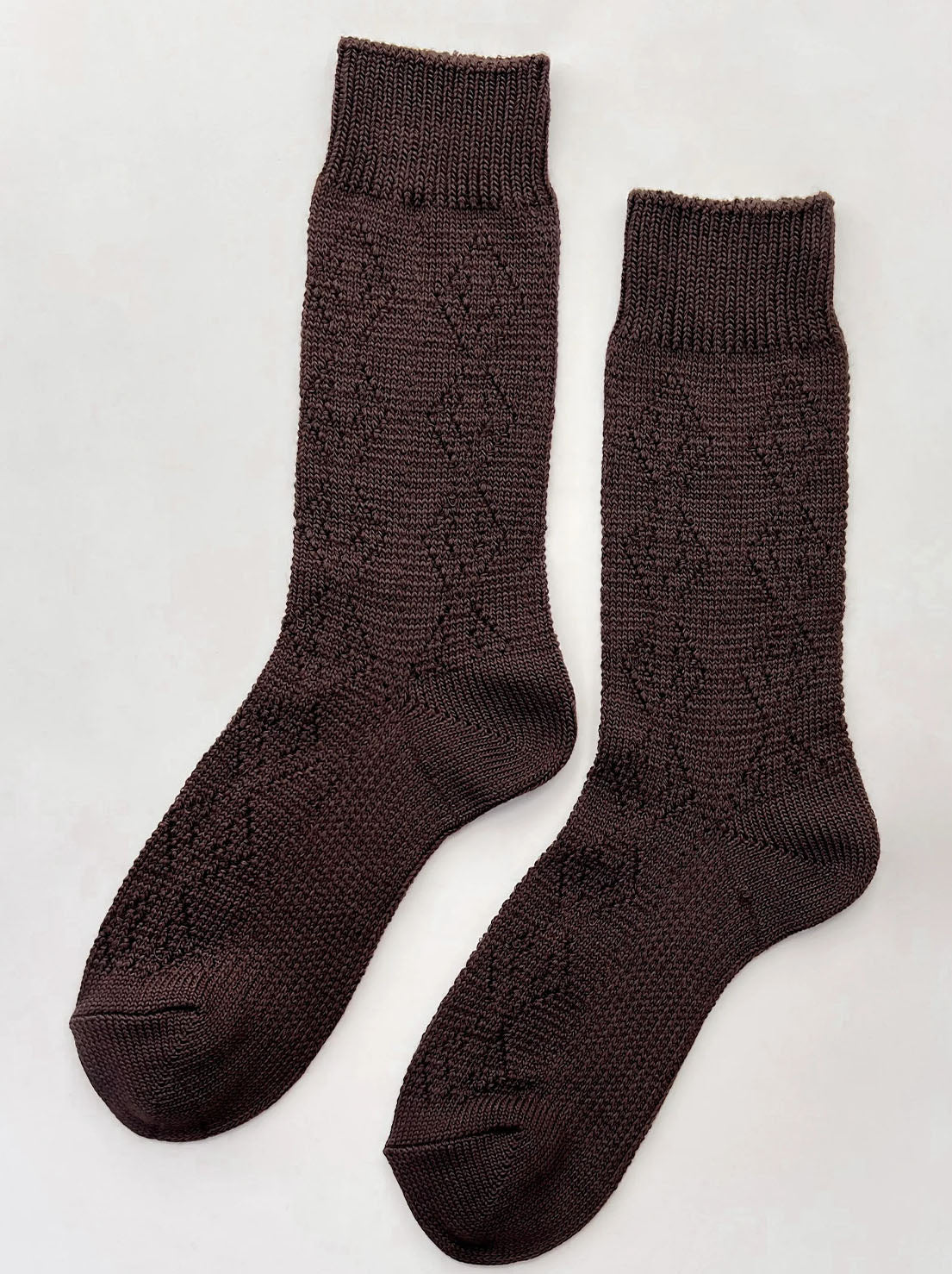 Le Bon Shoppe - Modal Eyelet Socks - Brown