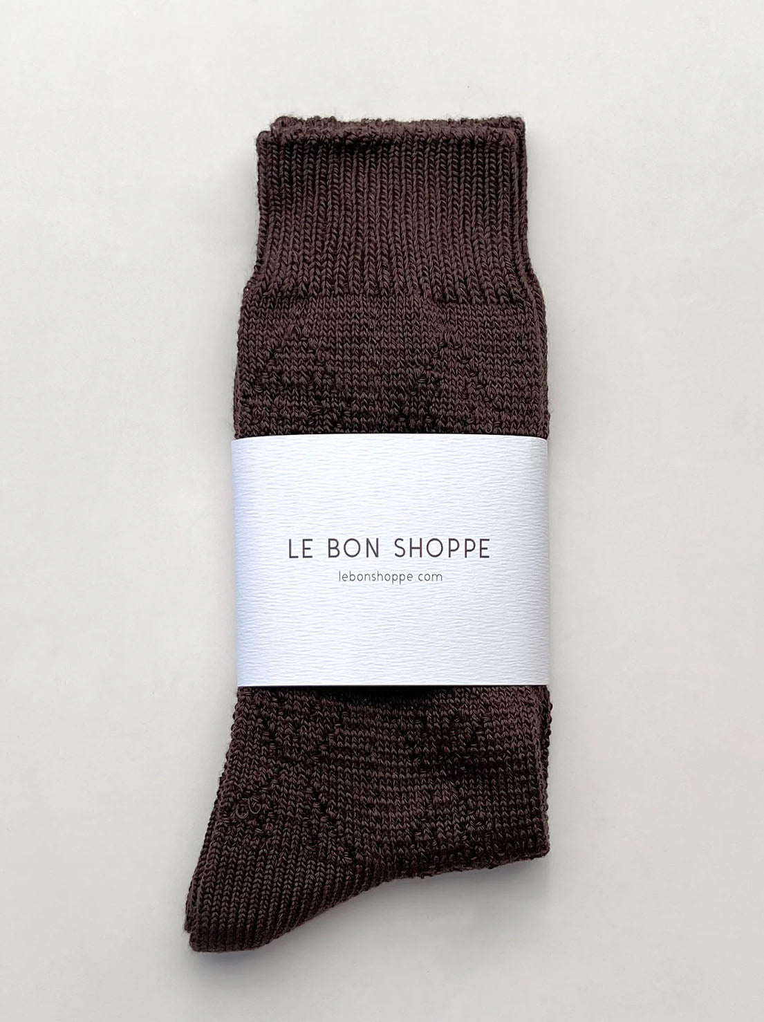 Le Bon Shoppe - Modal Eyelet Socks - Brown