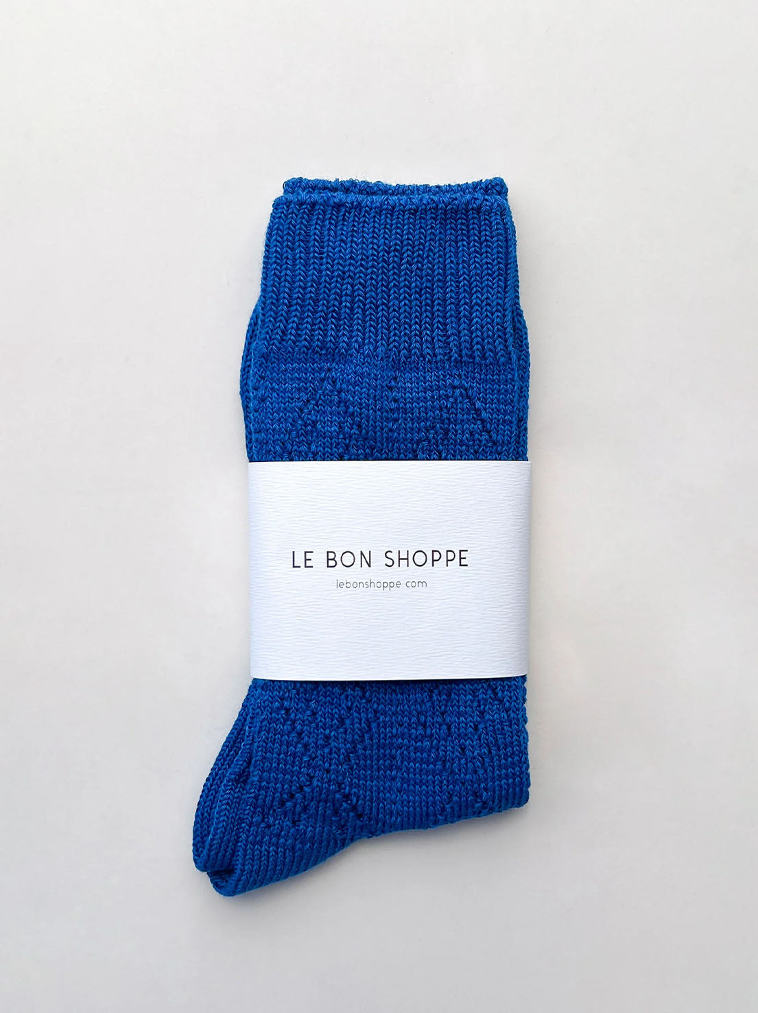 Le Bon Shoppe - Modal Eyelet Socks - Cobalt