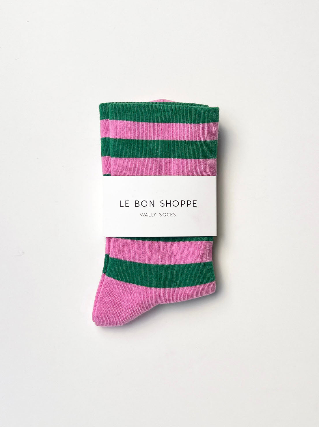Le Bon Shoppe - Wide Wally Socks - Wide / Pink Green