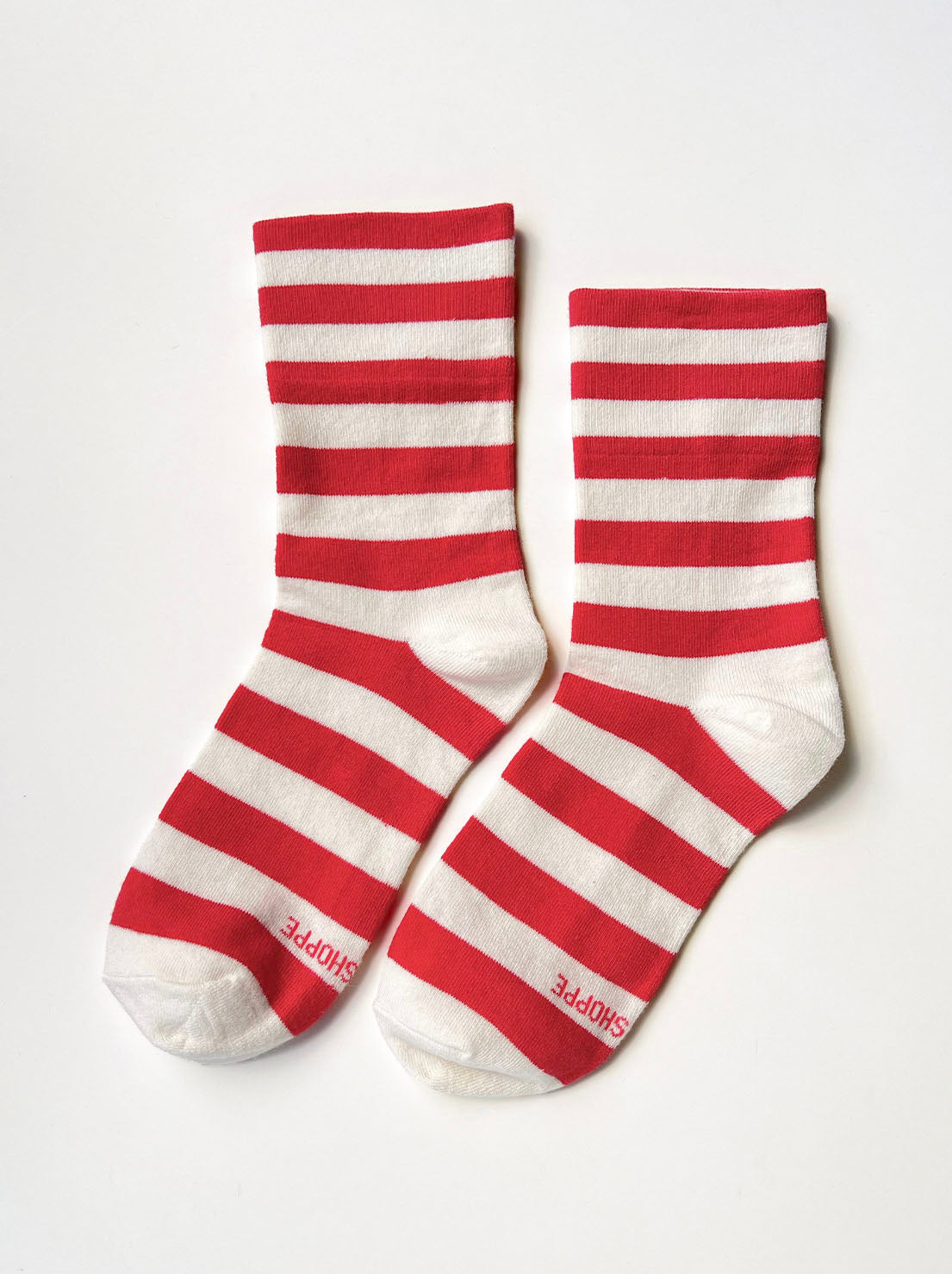 Le Bon Shoppe - Wide Wally Socks - Wide / Red Stripe