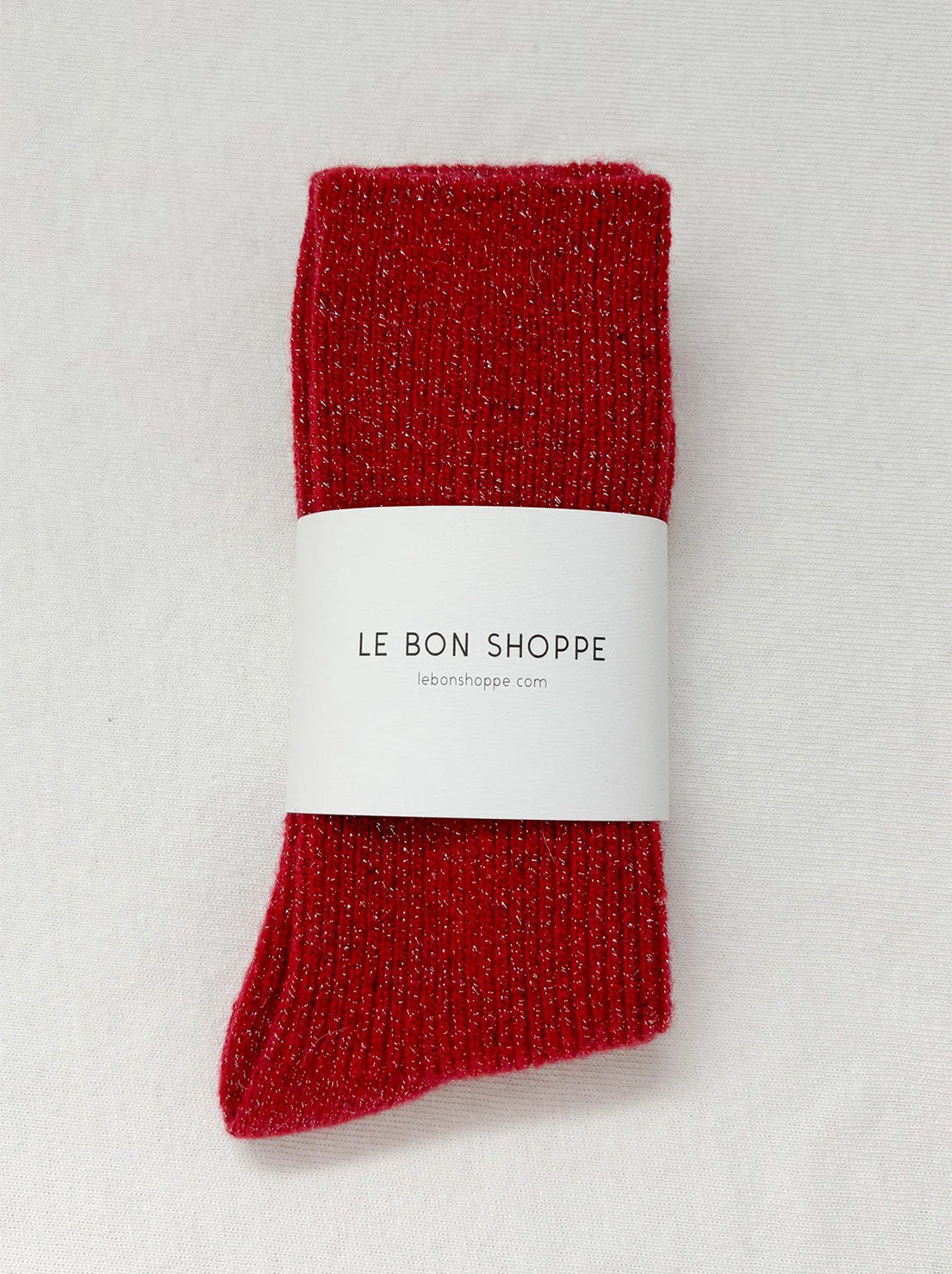Le Bon Shoppe - Winter Sparkle Socks - Poinsettia