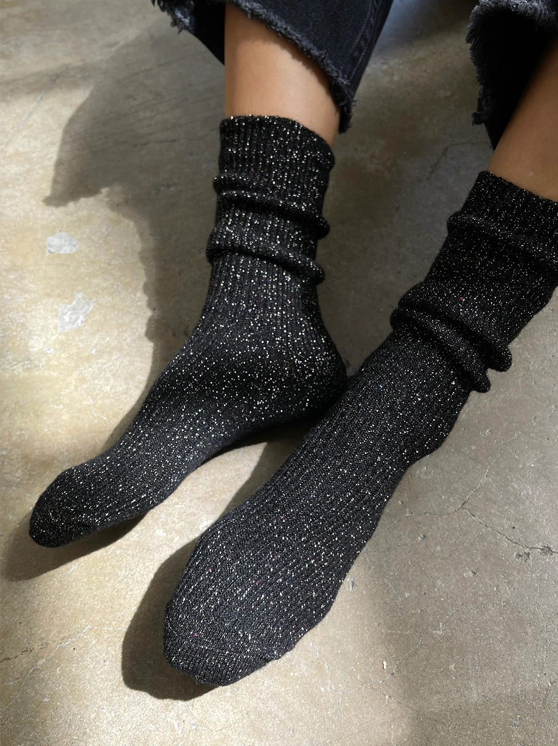 Le Bon Shoppe - Winter Sparkle Socks - Starry Night