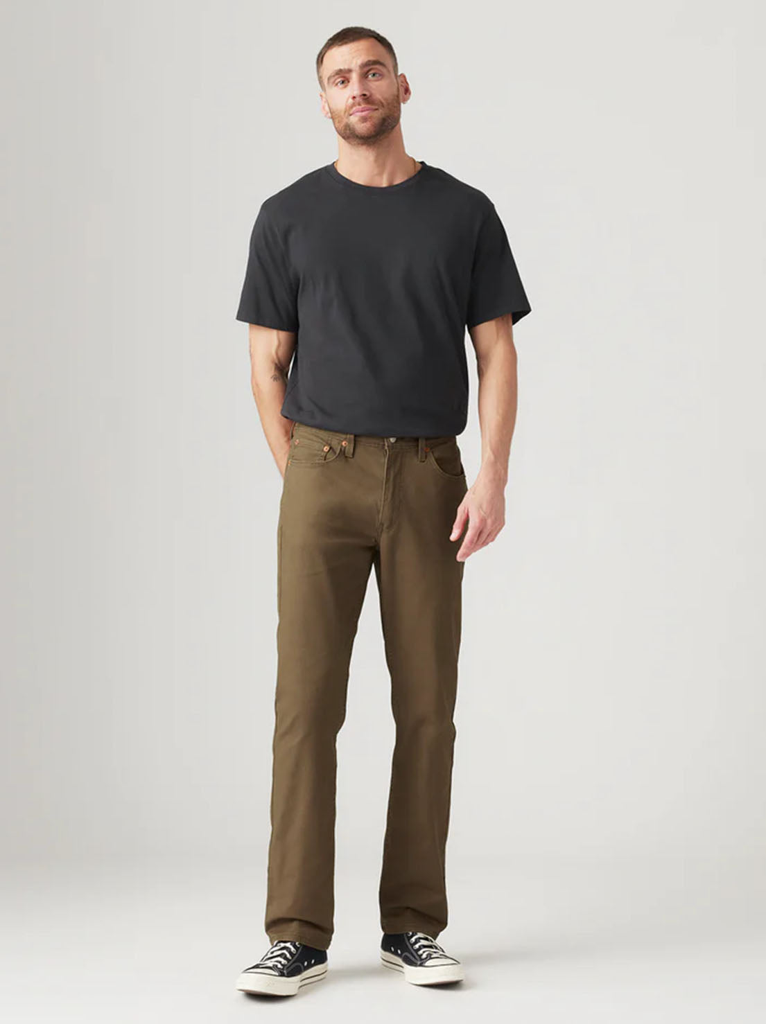 Levi's - 514 Straight Jean - Olive Night Stretch Twill