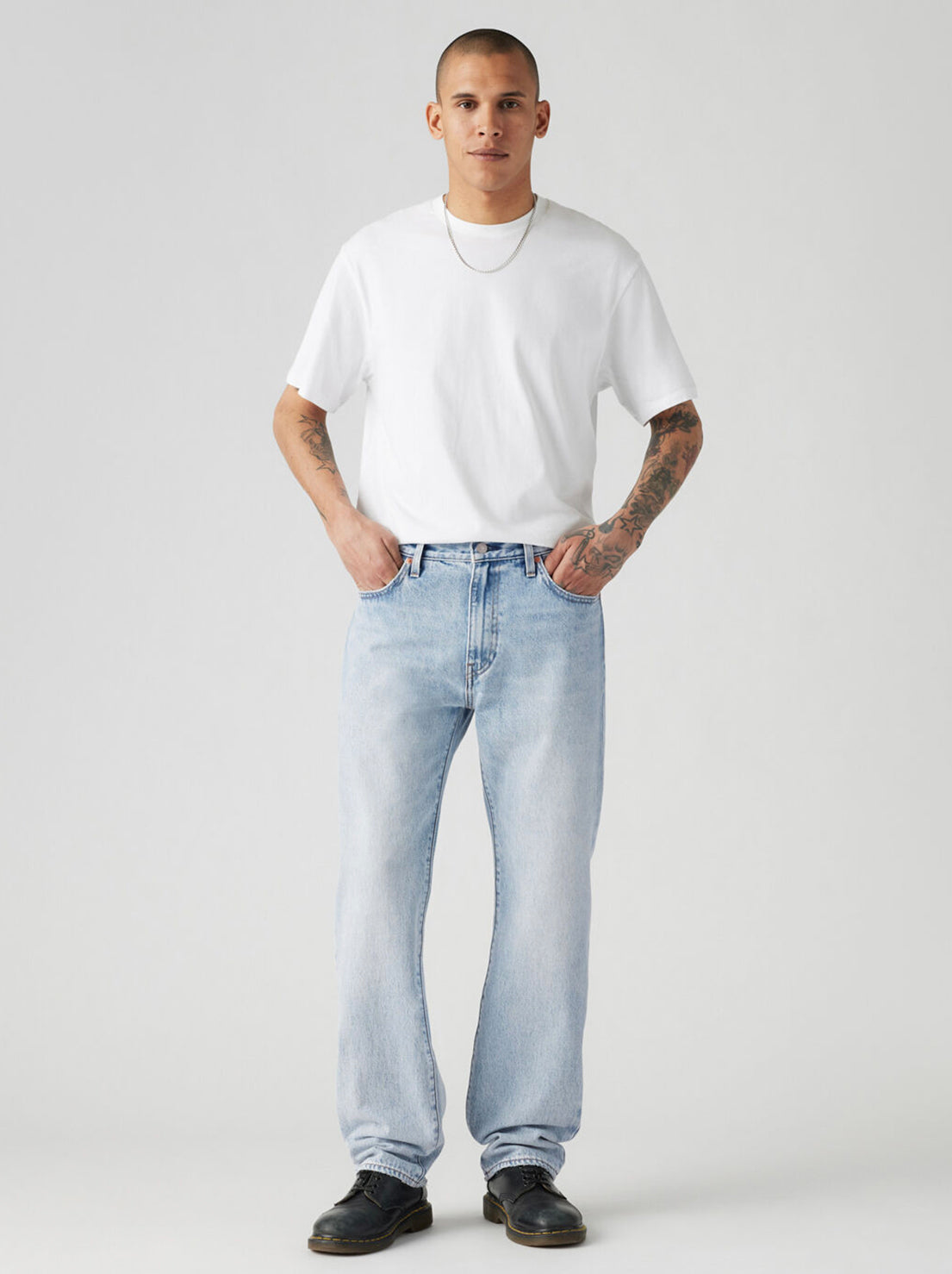 Levi's - 555 Relaxed Straight Jean - Baby Blue Essentials