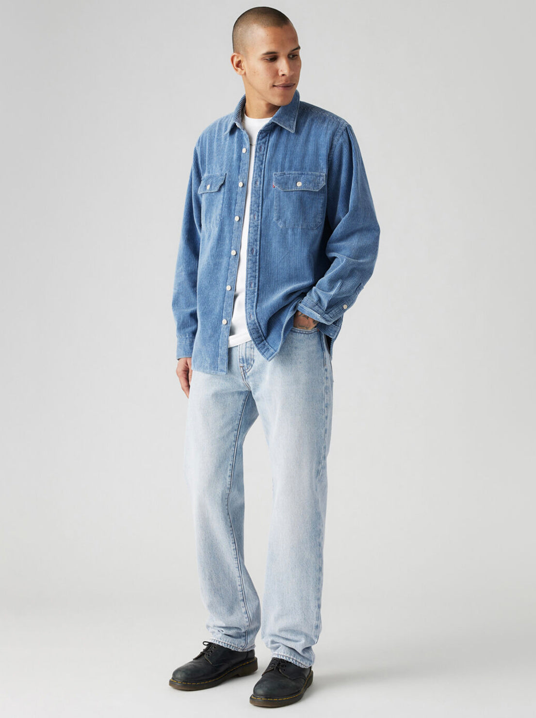 Levi's - 555 Relaxed Straight Jean - Baby Blue Essentials