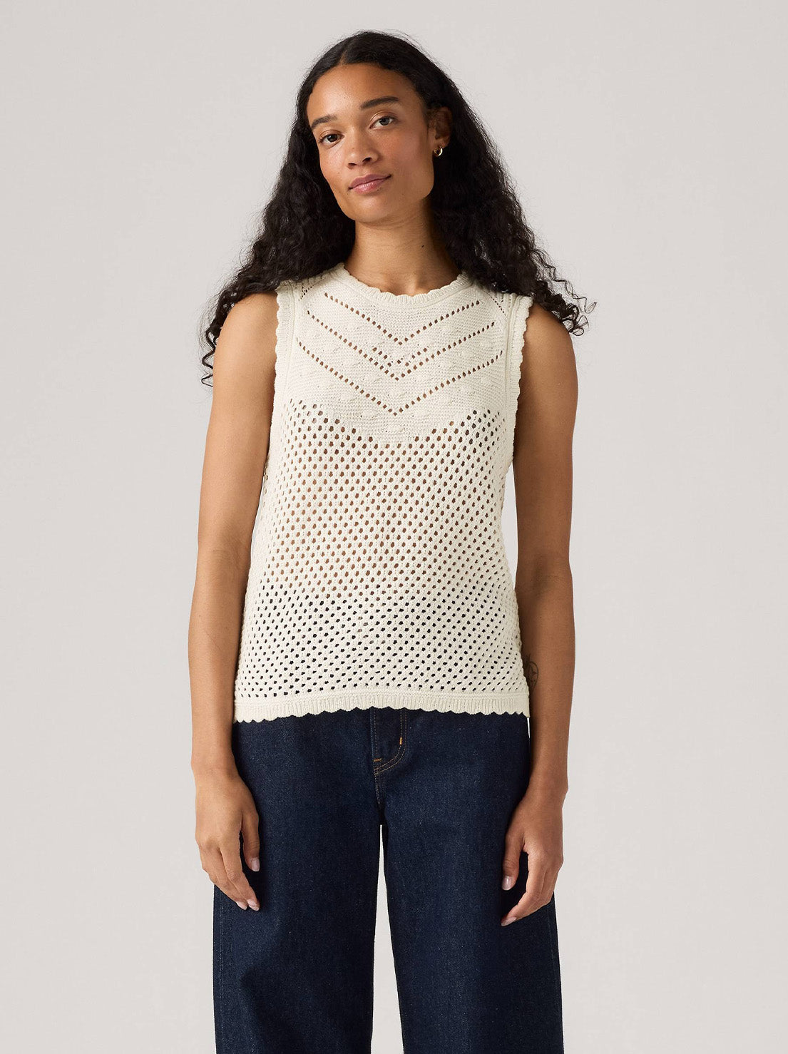 Levi's - Adrienne Crochet Tank - Egret