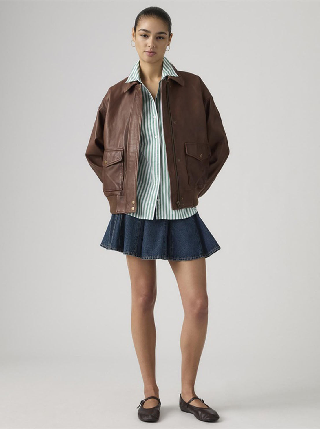 Levi's - Godet Mini Skirt - Fell Off Stone