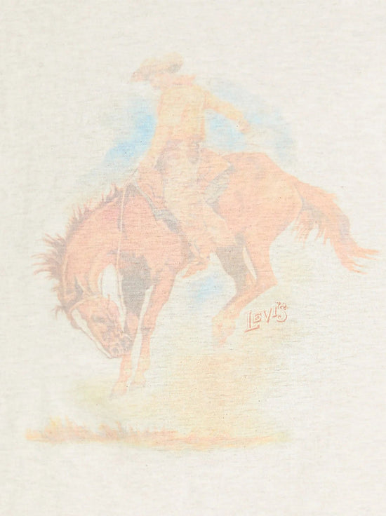 Levi's - Graphic Boxy Tank - Faded Cowboy Oatmeal Heather