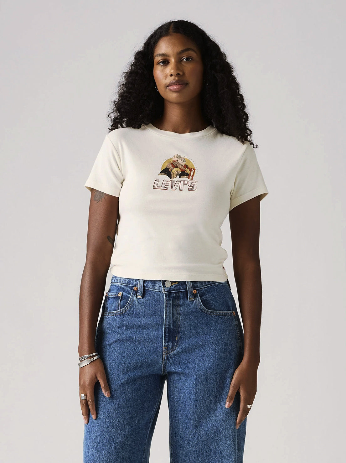Levi's - Graphic Essential Sporty Tee - Levi's Archival Egret