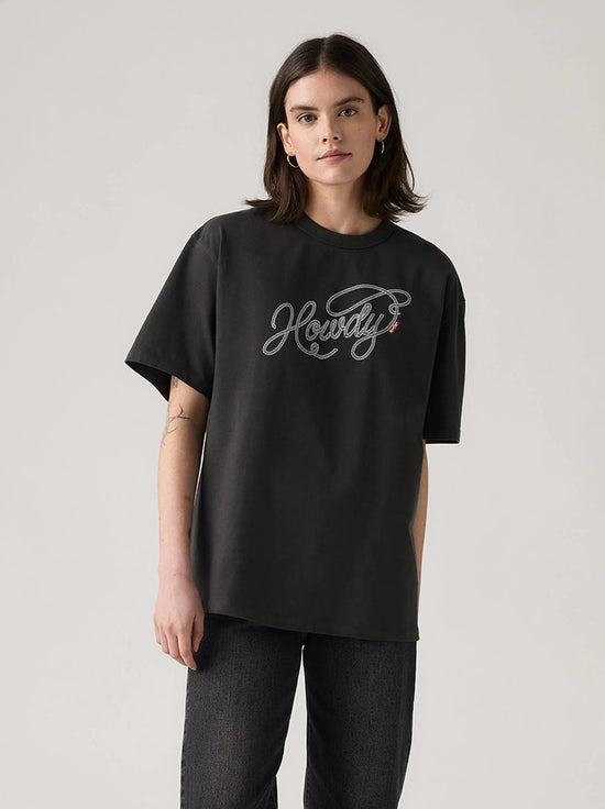 Levi's - Graphic Tabor Tee - Howdy Script Pirate Black