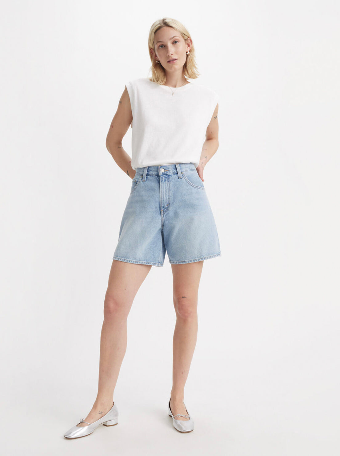 Levi's - High Rise Baggy Short - Low Key Work