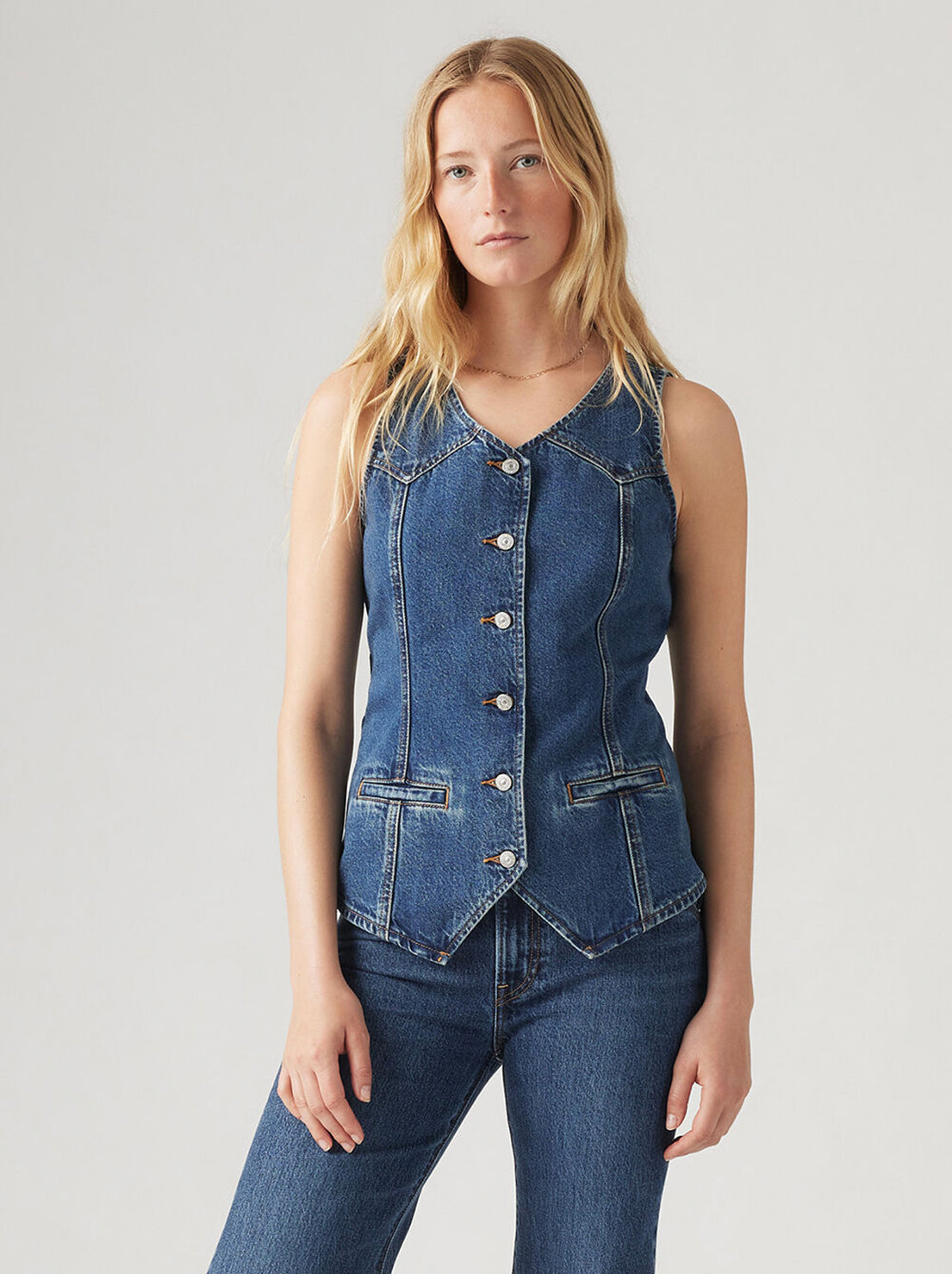 Levi's - Longline Denim Vest - Enchantment