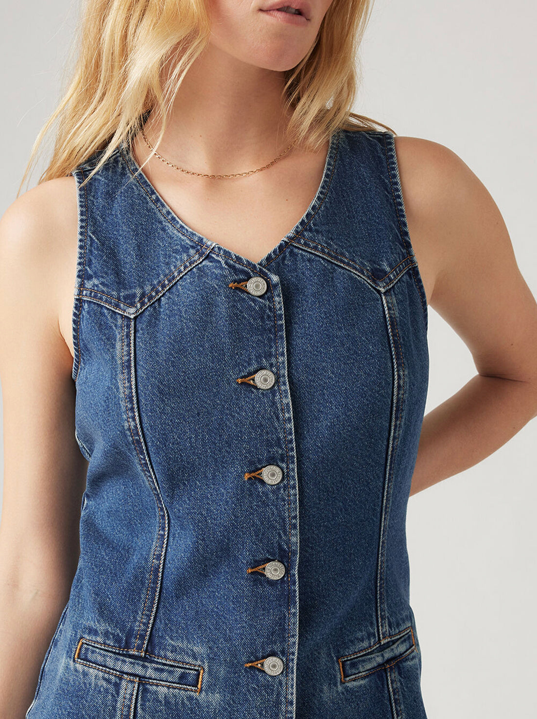 Levi's - Longline Denim Vest - Enchantment