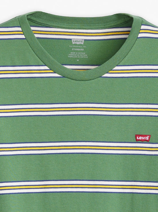 Levi's - Original Housemark Tee - Varsity Stripe Myrtle Green