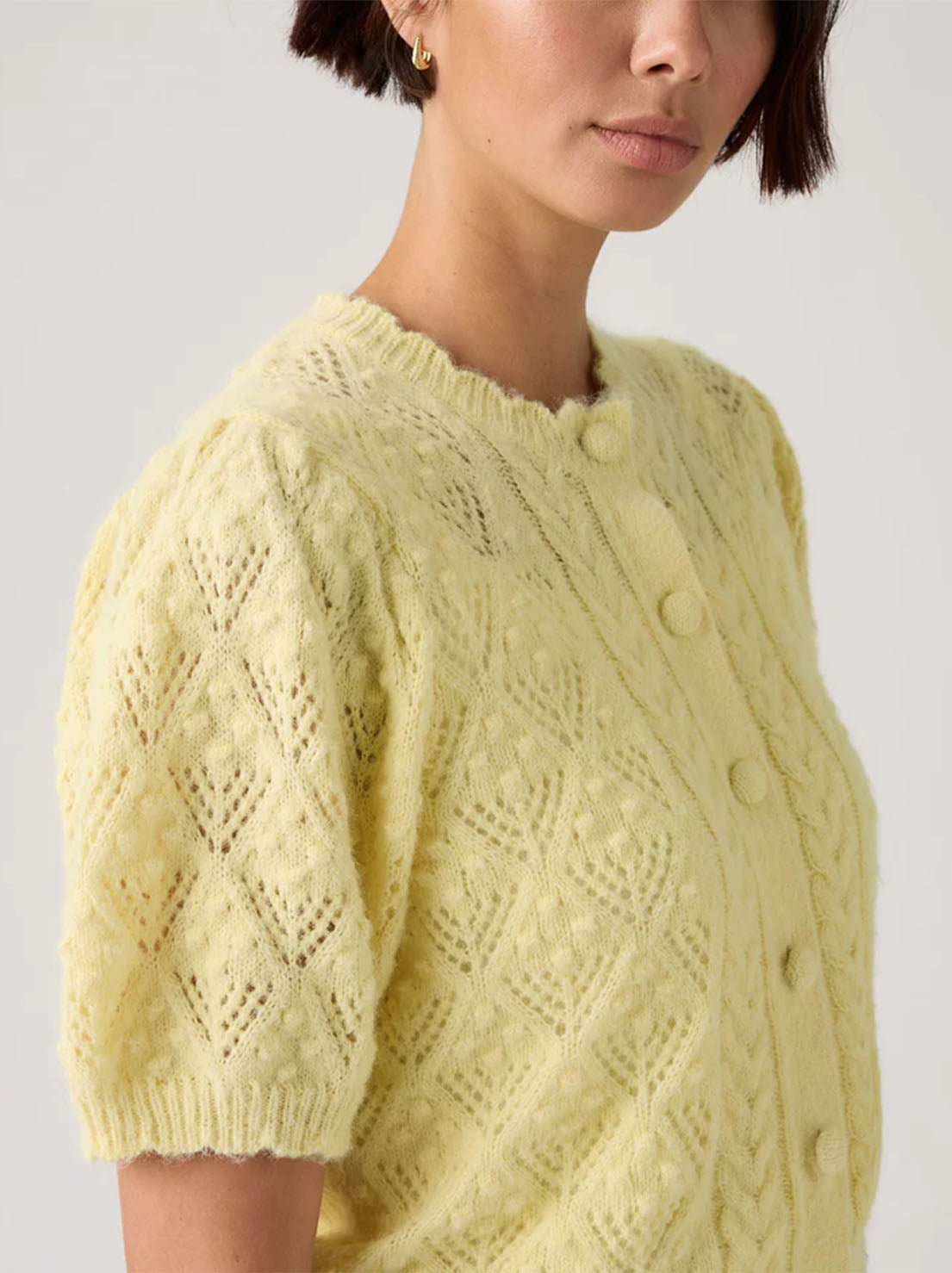 Levi's - Pauline Pointelle SS Cardi - French Vanilla