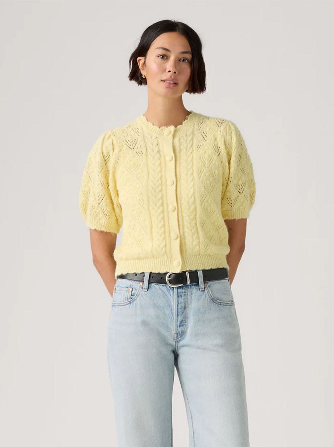 Levi's - Pauline Pointelle SS Cardi - French Vanilla