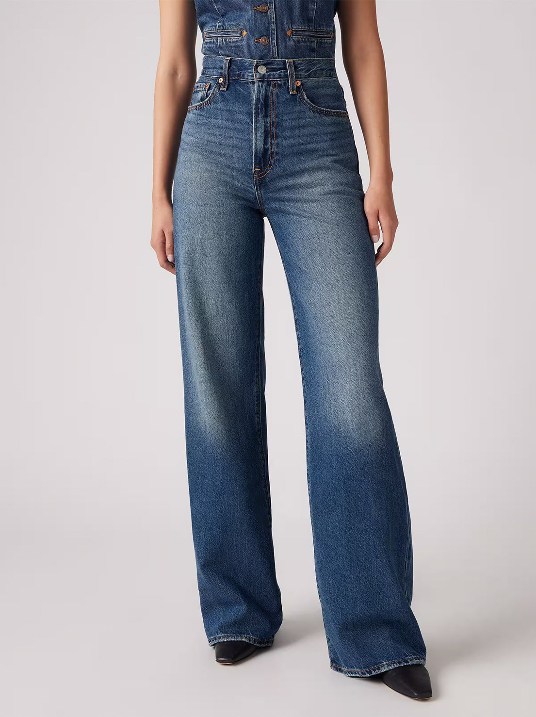 Levi's - Ribcage Wide Leg Jeans - Polar Perimeter