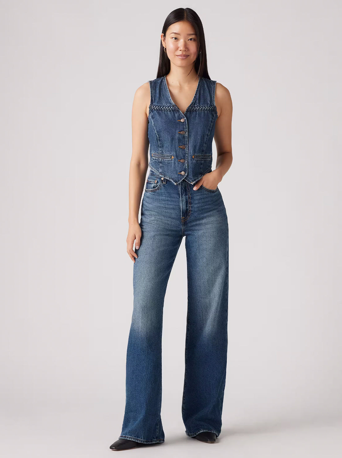 Levi's - Ribcage Wide Leg Jeans - Polar Perimeter