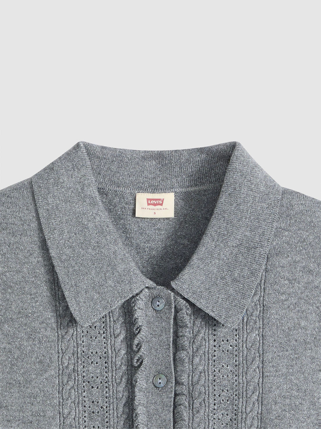 Levi's - Super Soft Mini Ruffle Vest - Dark Heather Grey
