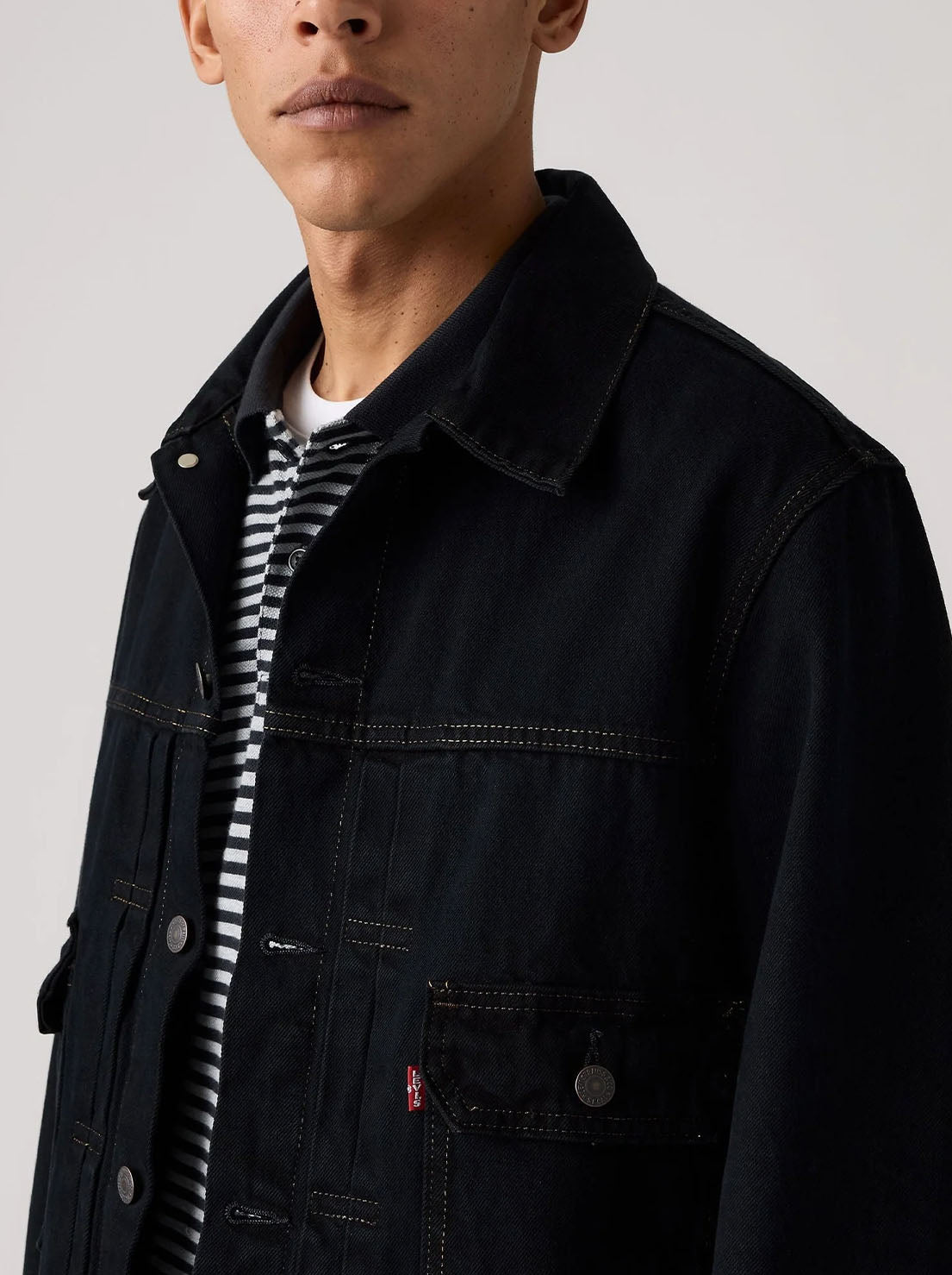 Levi's - Type II Trucker - Black OD Selv
