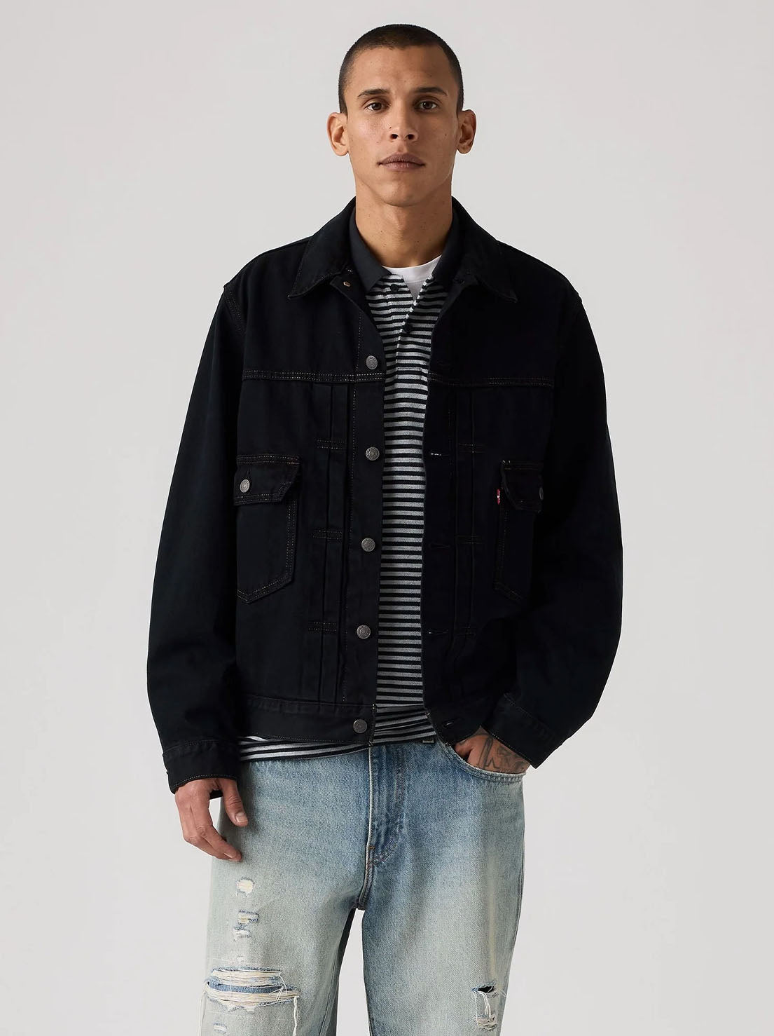 Levi's - Type II Trucker - Black OD Selv
