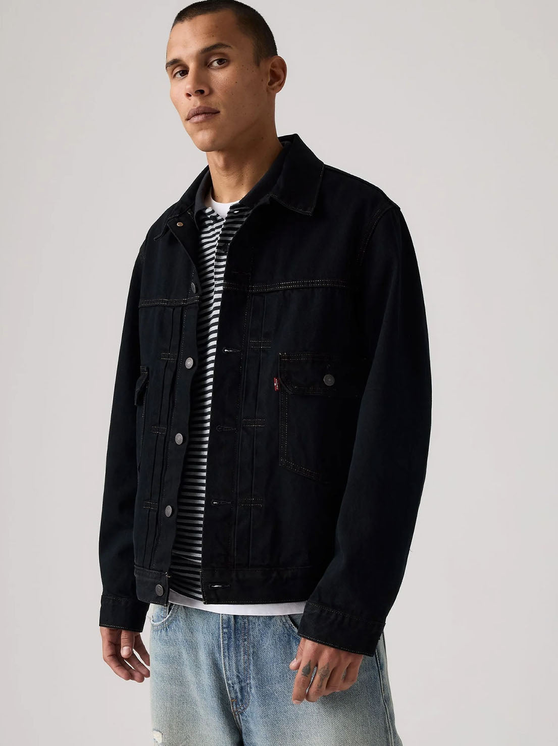 Levi's - Type II Trucker - Black OD Selv