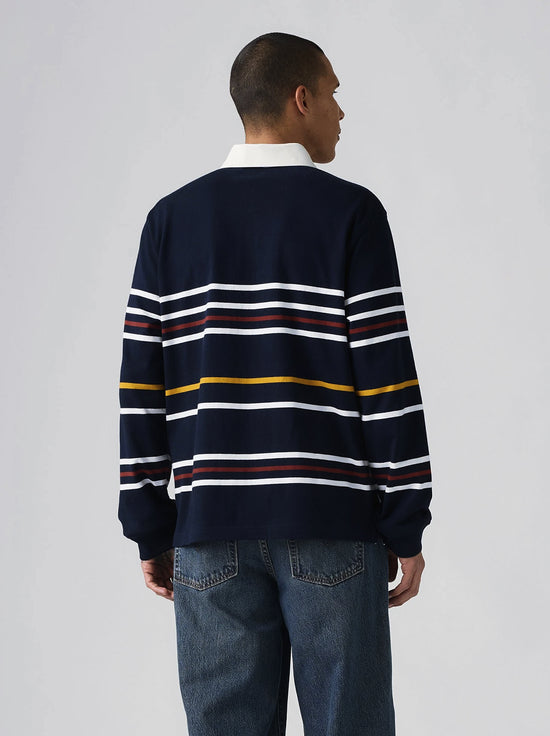 Levi's - Union Rugby - Theo Stripe Navy Blazer