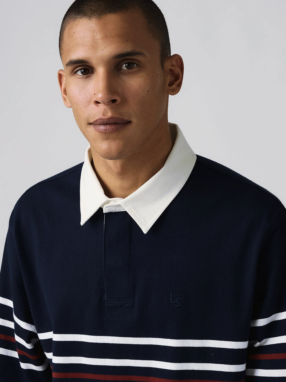 Levi's - Union Rugby - Theo Stripe Navy Blazer