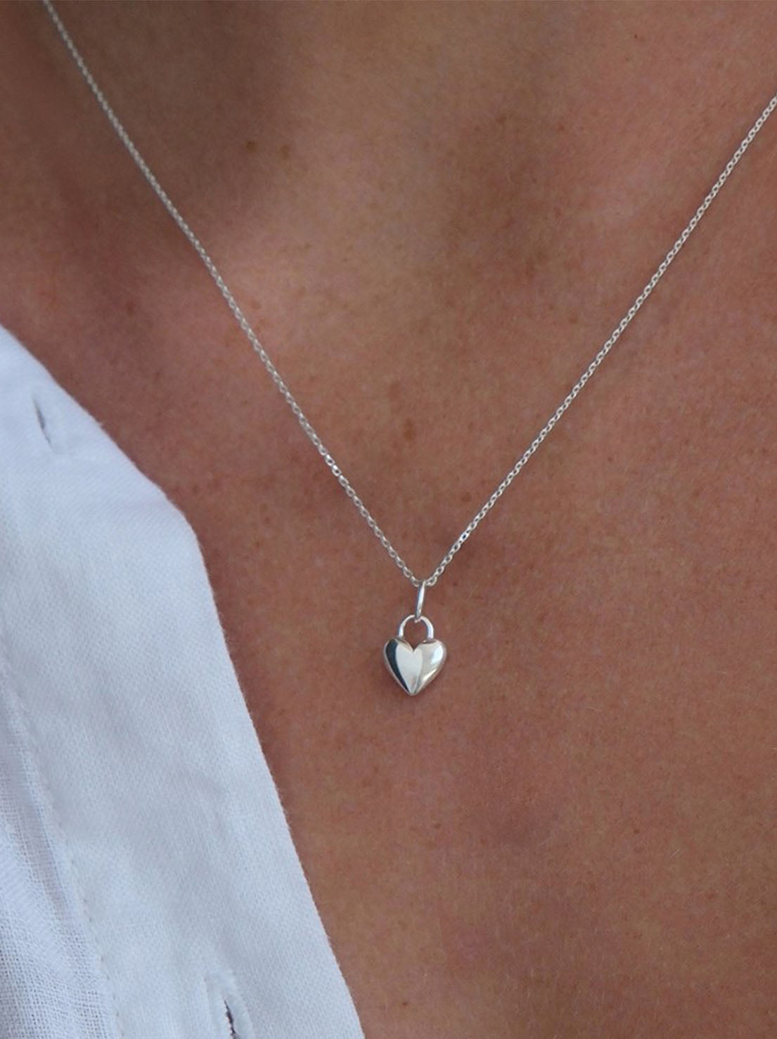 Linda Tahija - Amore Charm Necklace - Sterling Silver