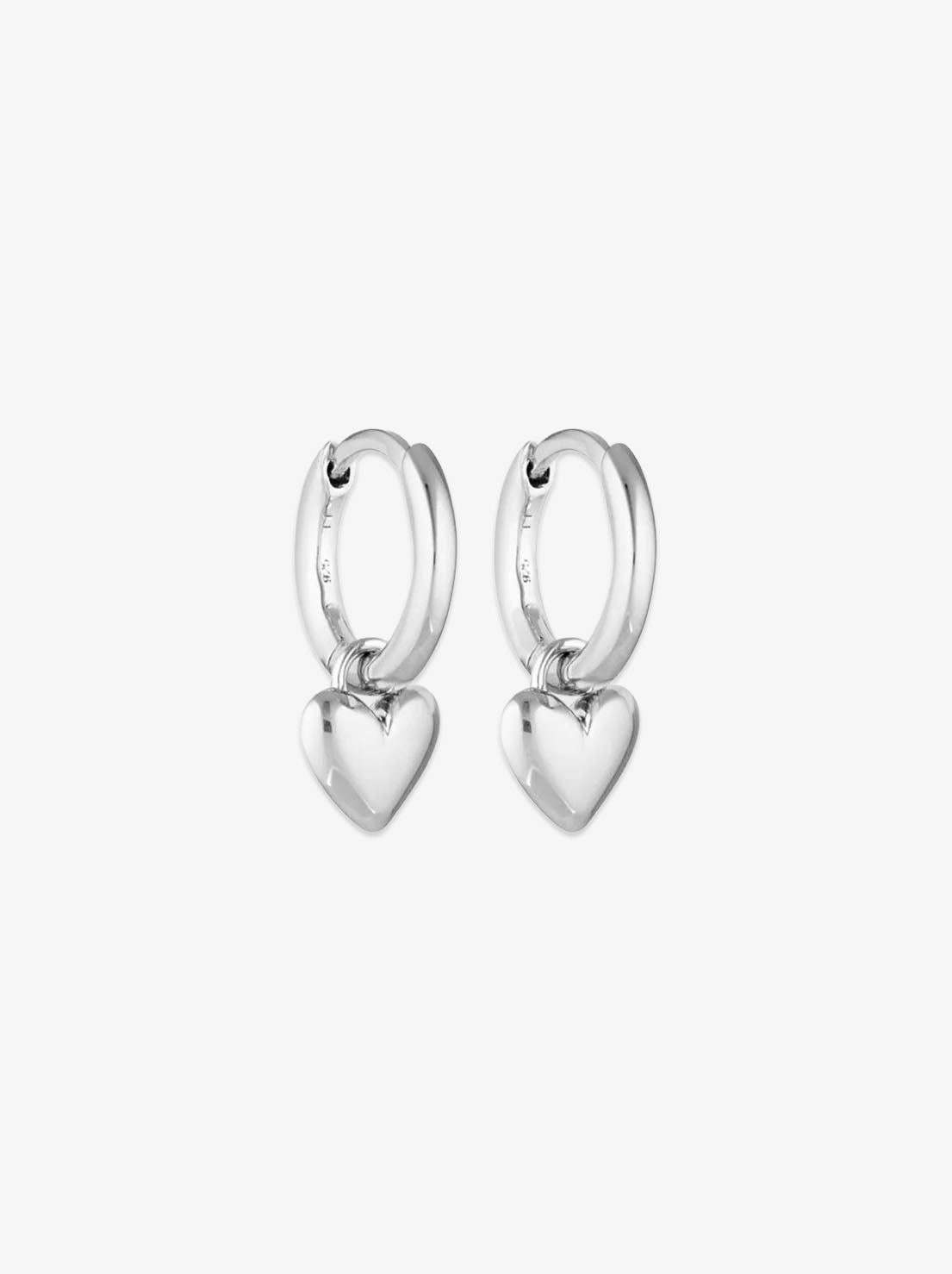 Linda Tahija - Amore Classic Huggie Earrings - Sterling Silver