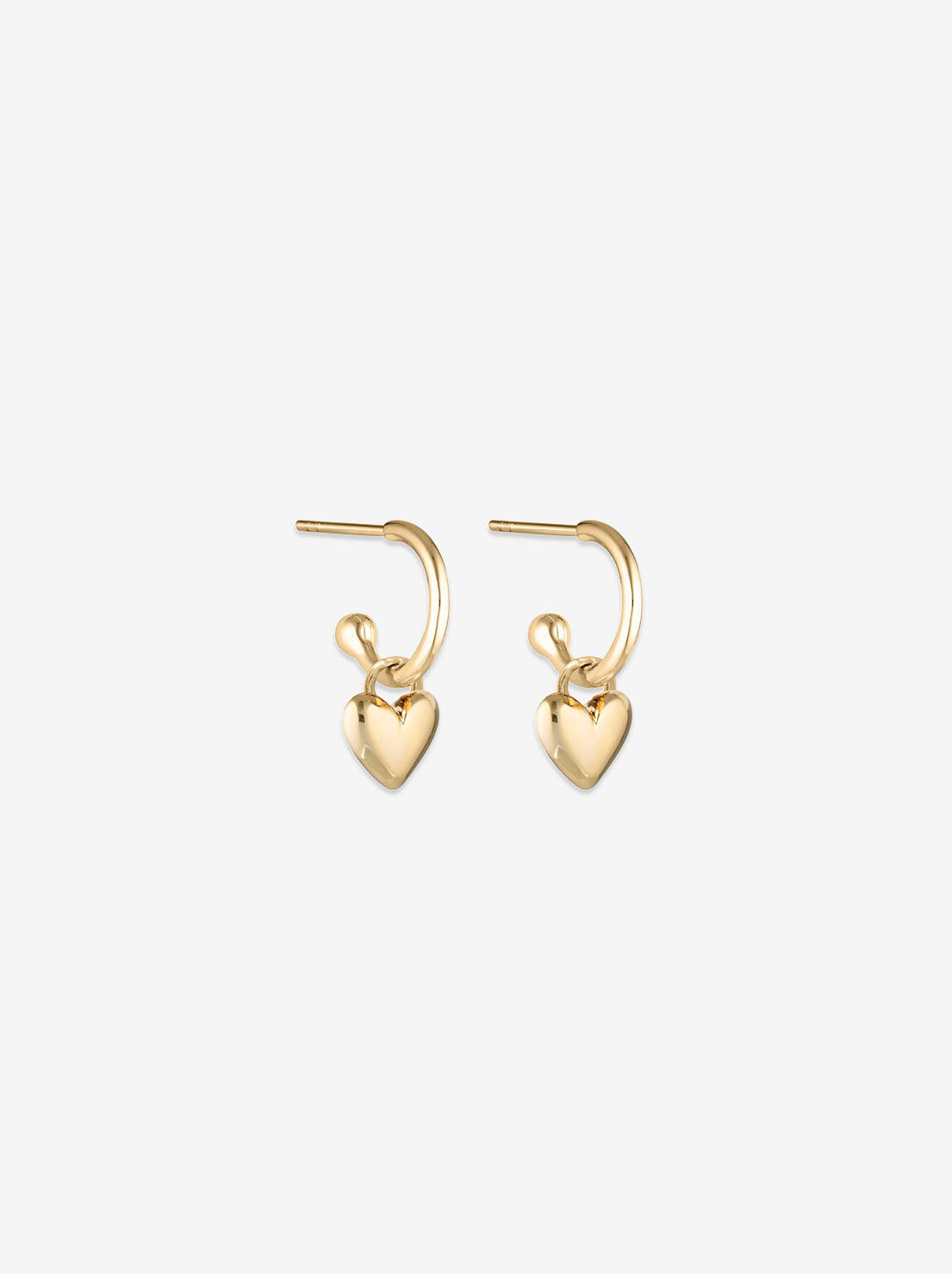 Linda Tahija - Amore Core Hoop Earrings - Gold Vermeil