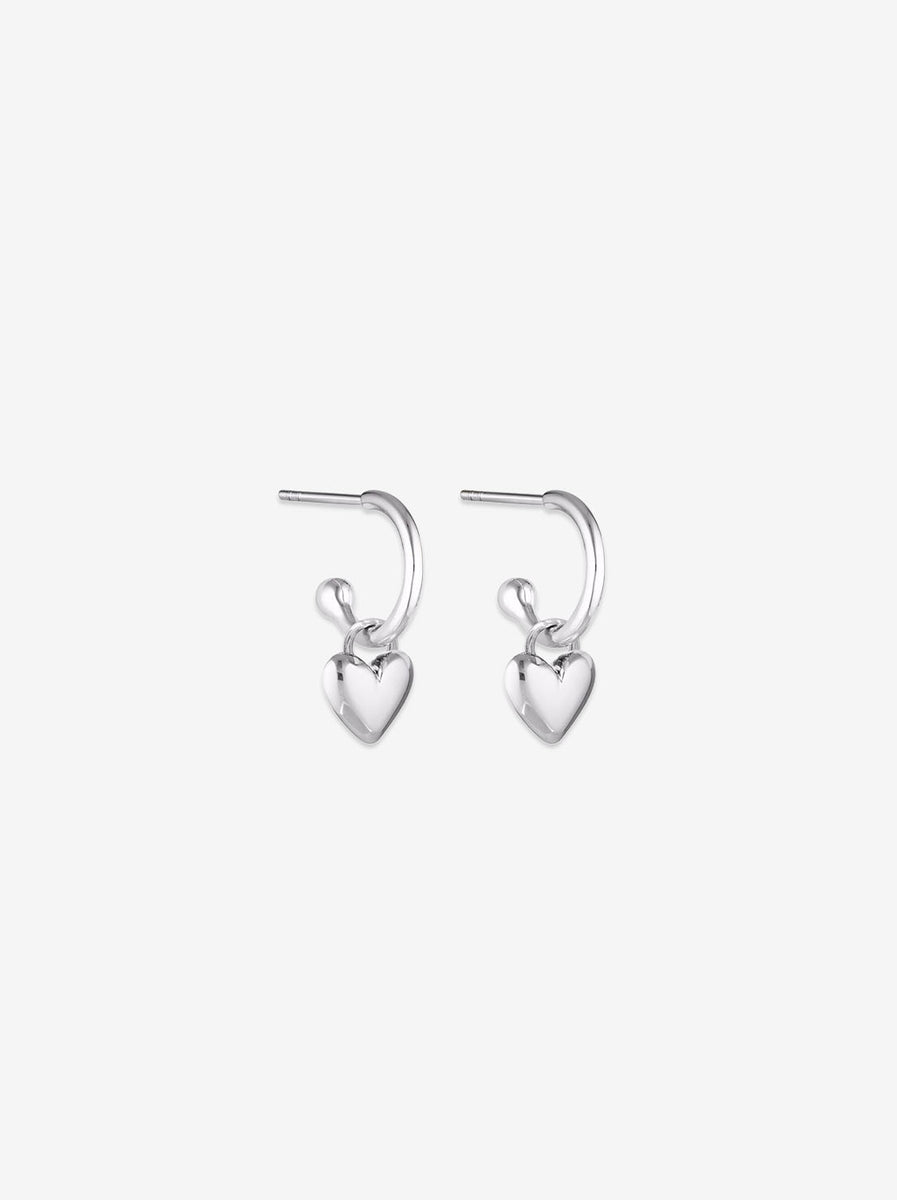 Linda Tahija - Amore Core Hoop Earrings - Sterling Silver – Abicus